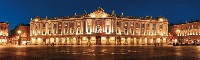 TOILE IMPRIMÉE TOULOUSE PLACE DU CAPITOLE 40X150 CM